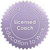 Education to work Licensed Coach Stamp